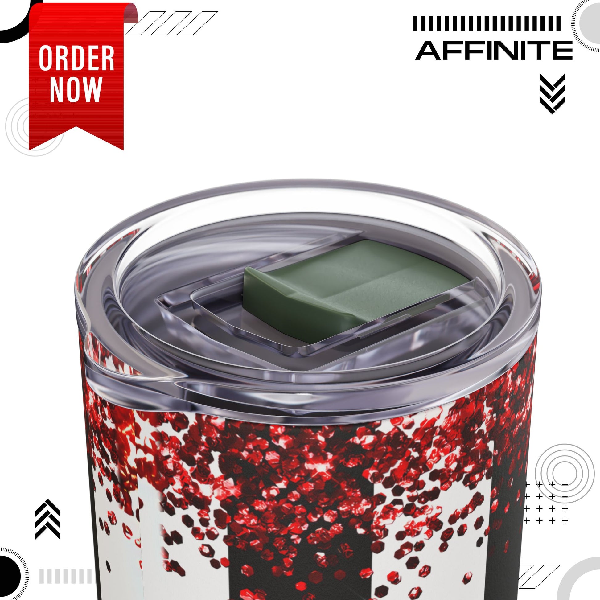 Tumblers Valentine Tumbler 20oz - "So Kiss Me" Matte Skinny Cup