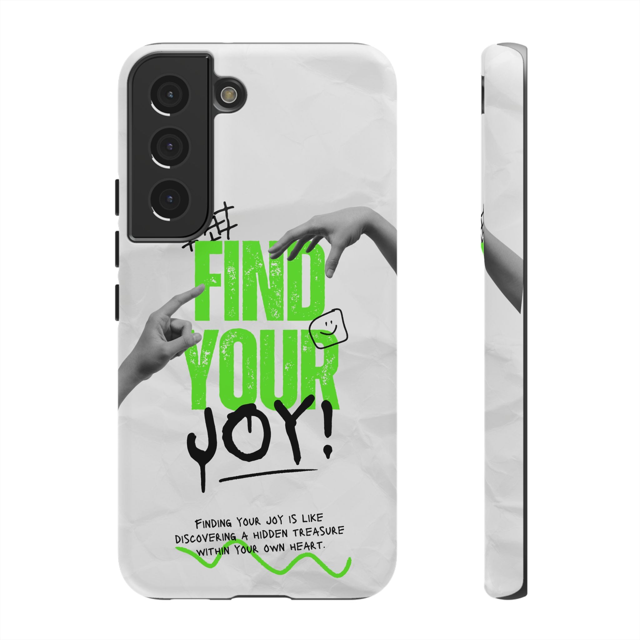 Phone Cases - Find Your Joy Themed Tough Phone Protection for iPhone, Samsung, Google Pixel (Matte/Glossy)
