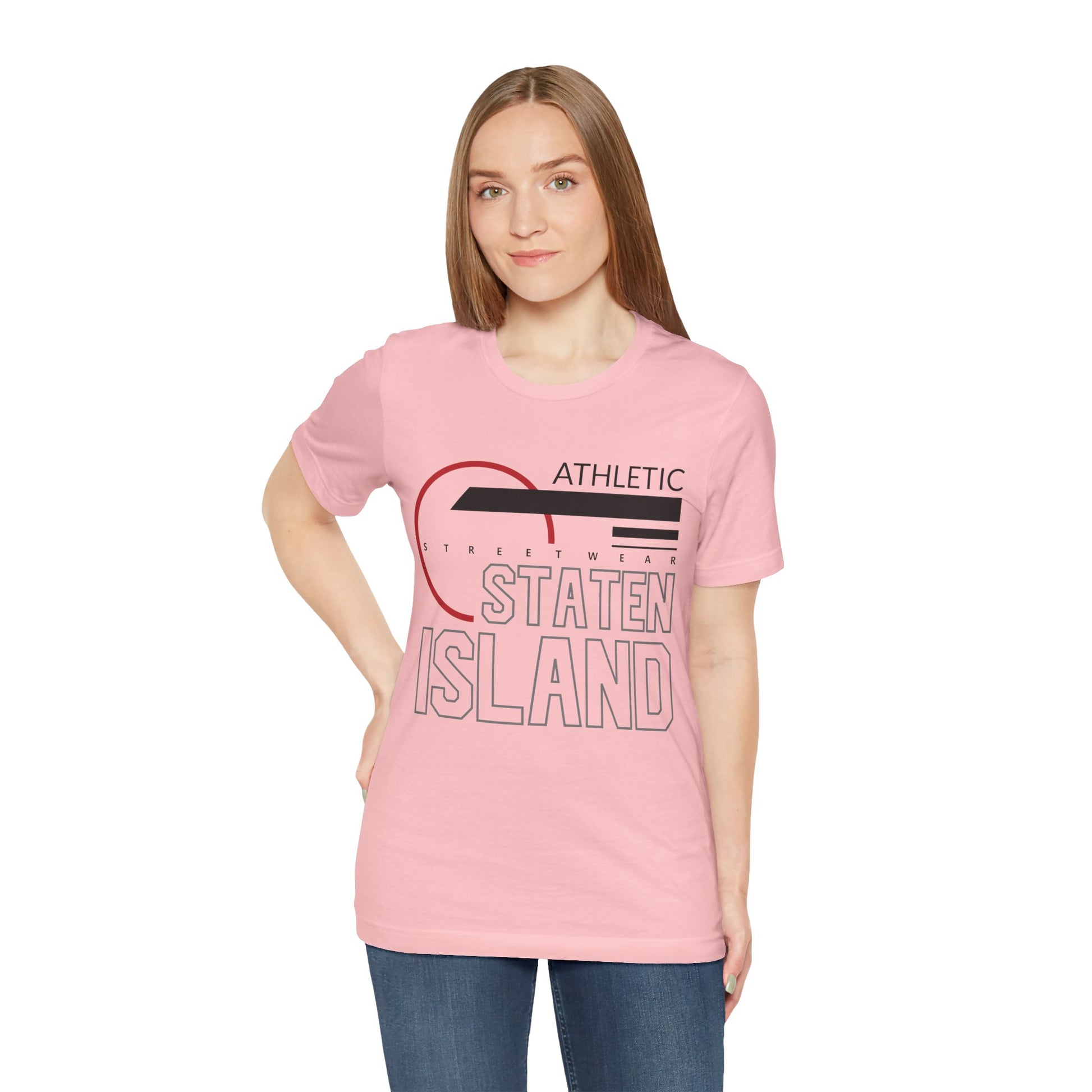 T-Shirt Unisex T Shirt - Athletic Staten Island Tee | Casual Comfort Fit | Affinite