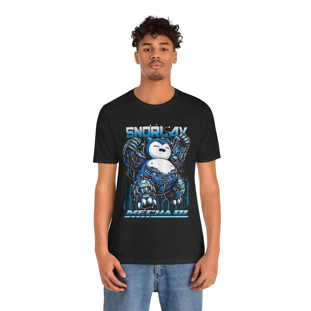 Robot Snorlax Shirt – Anime-Inspired Graphic Tee by Bella+Canvas