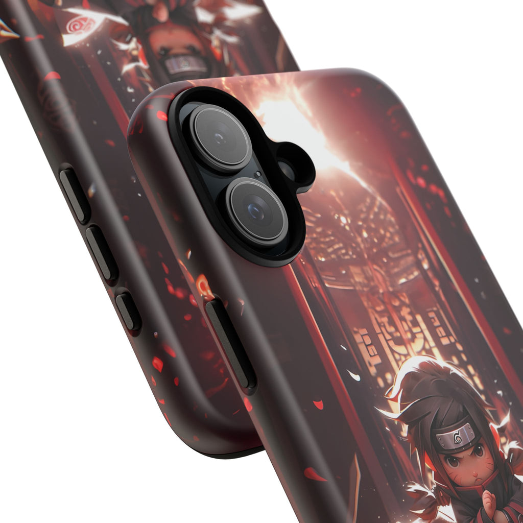 Chibi Itachi Tough Phone Case – Anime Protective Case for iPhone & Samsung, UV Resistant, Durable & Stylish