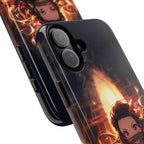 Chibi Nezuko Kamado Tough Phone Case – Anime Protective Case for iPhone & Samsung, UV Resistant, Durable & Stylish