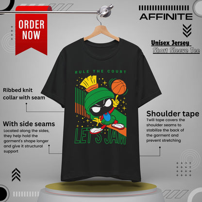 T-Shirt "Basketball Motivational T-Shirt - Rule The Court Player's Tee" Black