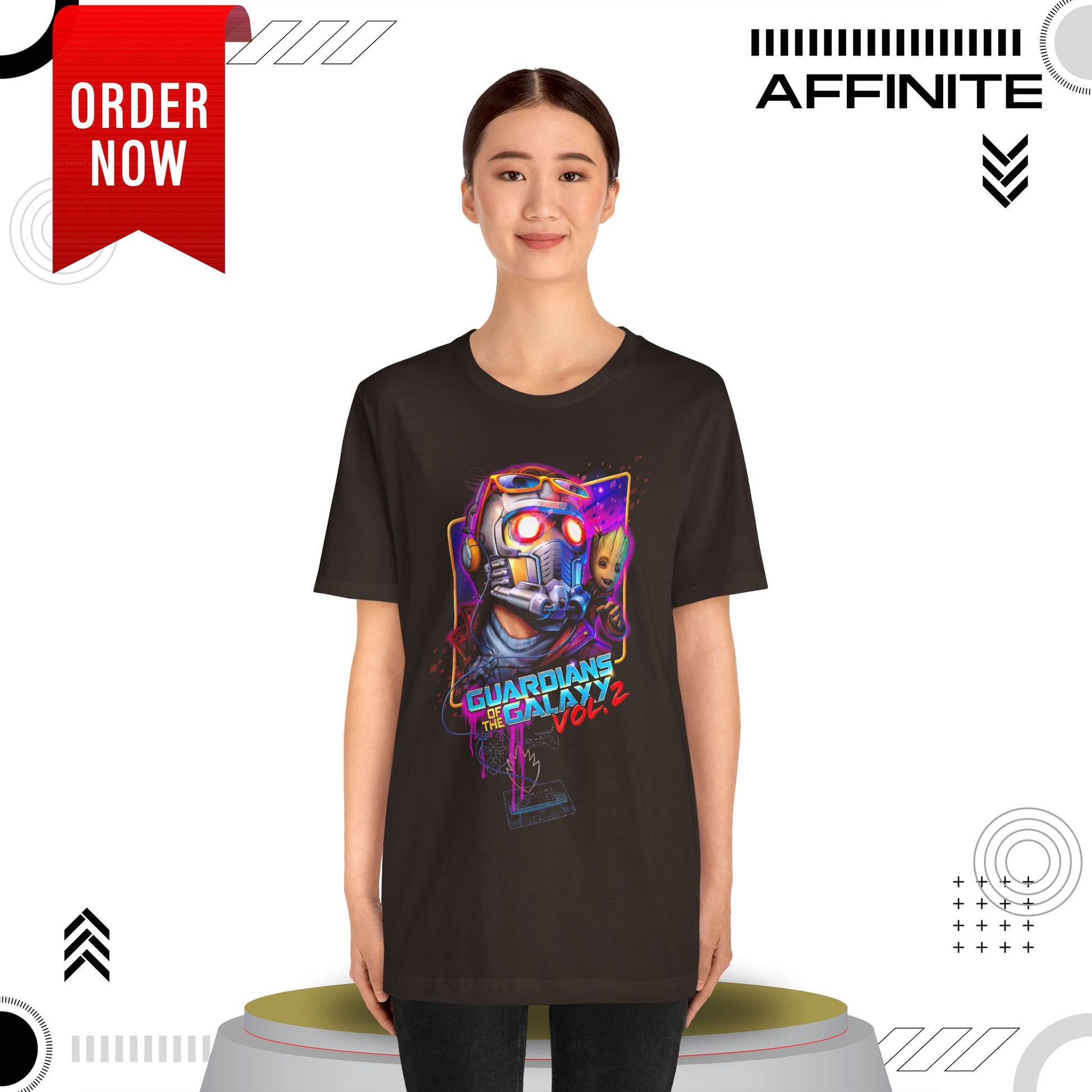 T-Shirt Guardians of the Galaxy Vol 2 T-Shirt – Retro Marvel Graphic Tee (Unisex)