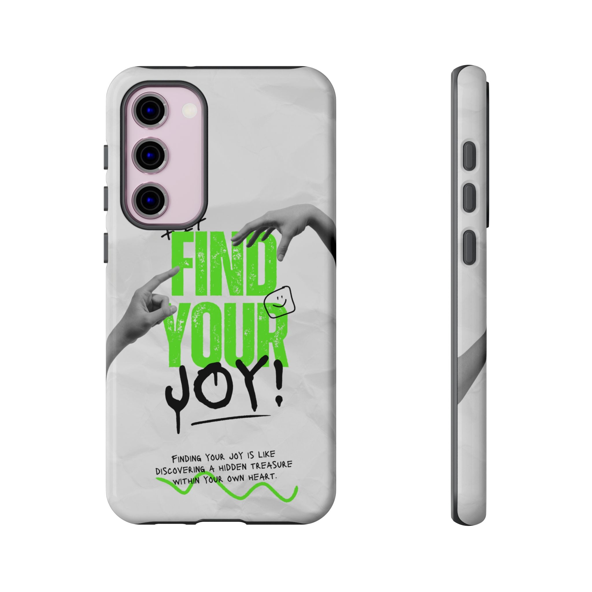 Phone Cases - Find Your Joy Themed Tough Phone Protection for iPhone, Samsung, Google Pixel (Matte/Glossy)