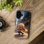 Chibi Zenitsu Lightning Tough Phone Case – Anime Protective Case for iPhone & Samsung, UV Resistant, Durable & Stylish