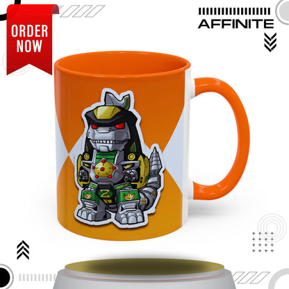 Mug Power Rangers Dragonzord Mug – 11oz & 15oz Ceramic Coffee Cup 11oz Orange
