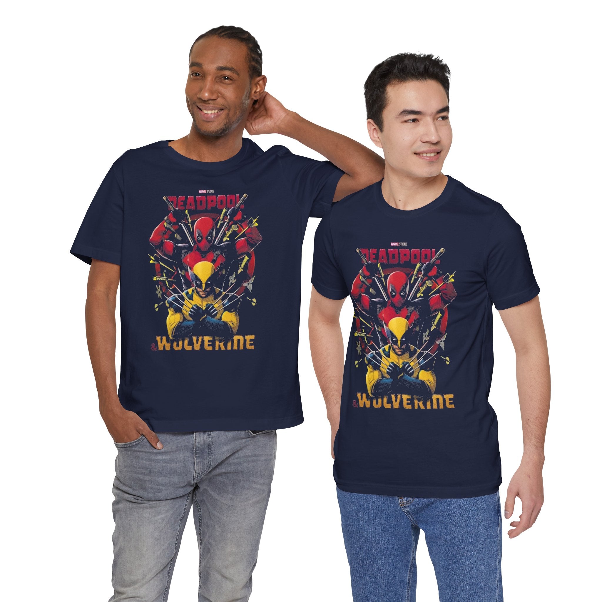 Wolverine and Deadpool T-Shirt – Soft Cotton Graphic Tee for Marvel Fans | Unisex Crew Neck