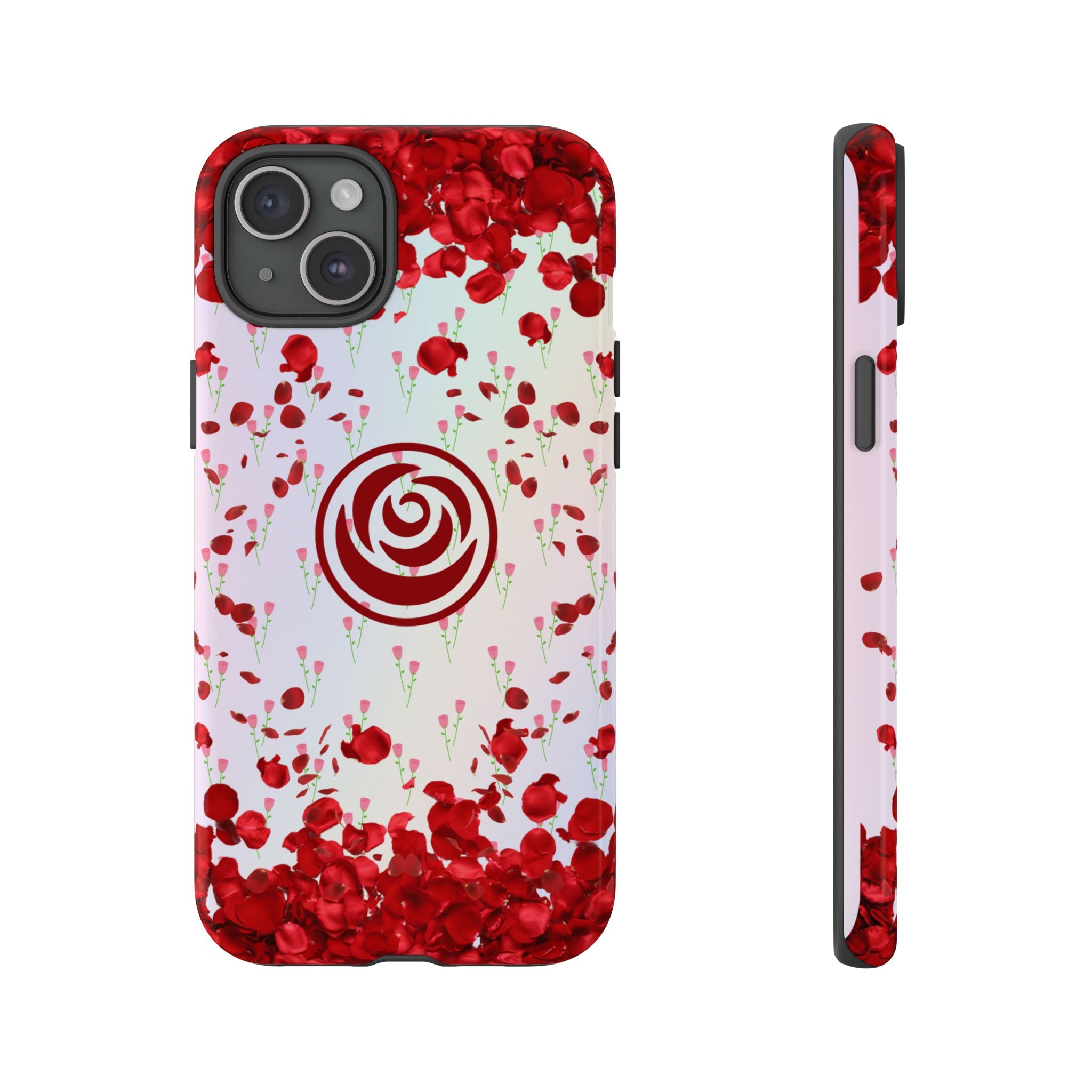 Tough Cases - Red Blossom Elegance Themed Phone Protection for iPhone, Samsung, and Google Pixel (Matte/Glossy)