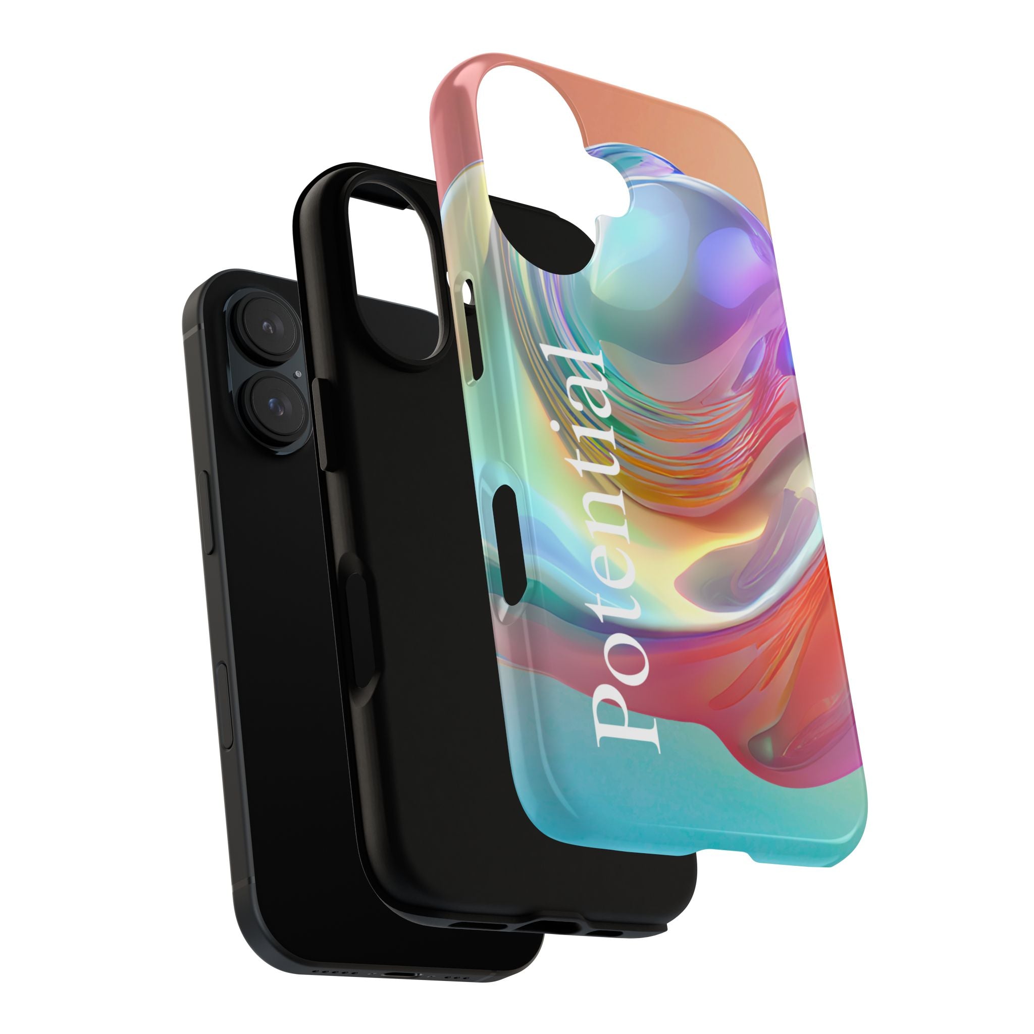 Colorful Phone Tough Case - "Potential" Metamorph Design