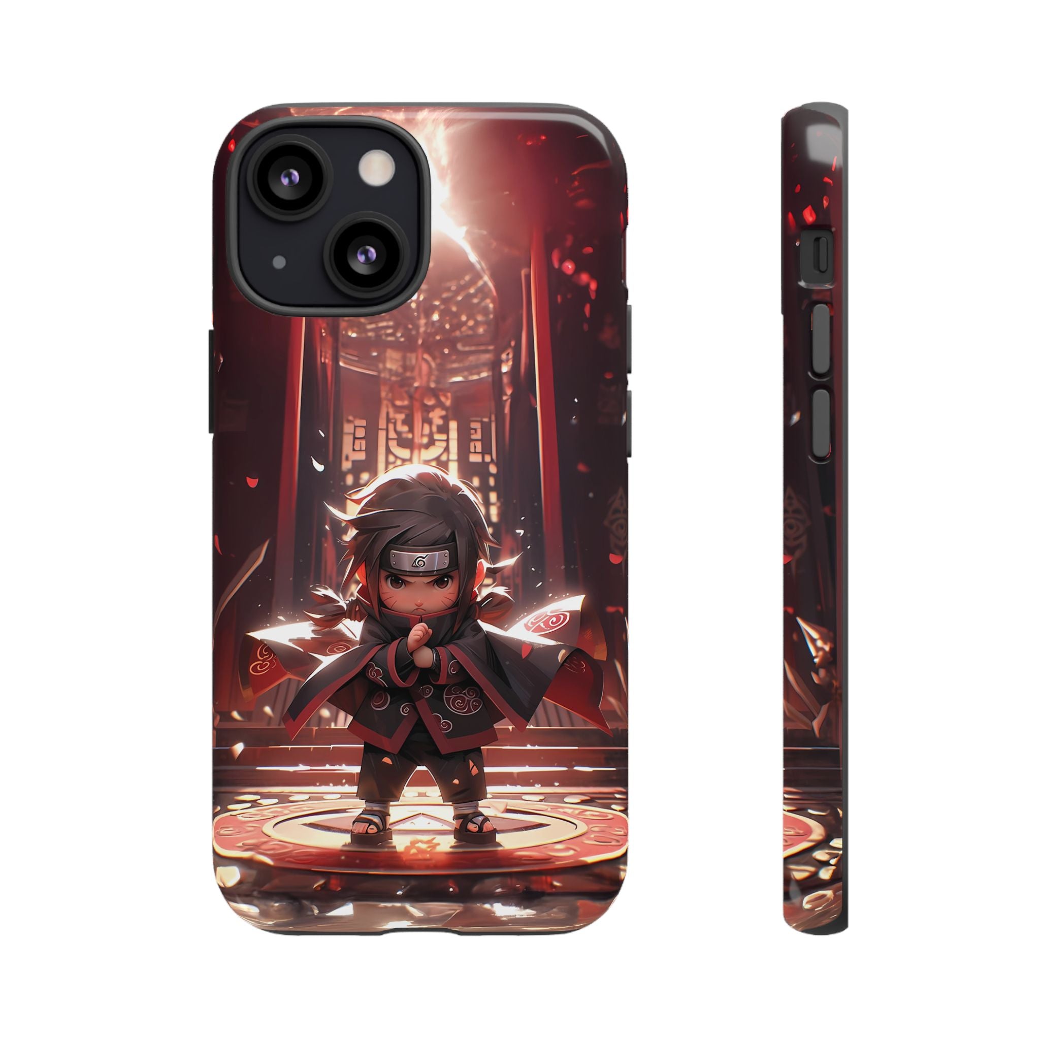 Chibi Itachi Tough Phone Case – Anime Protective Case for iPhone & Samsung, UV Resistant, Durable & Stylish