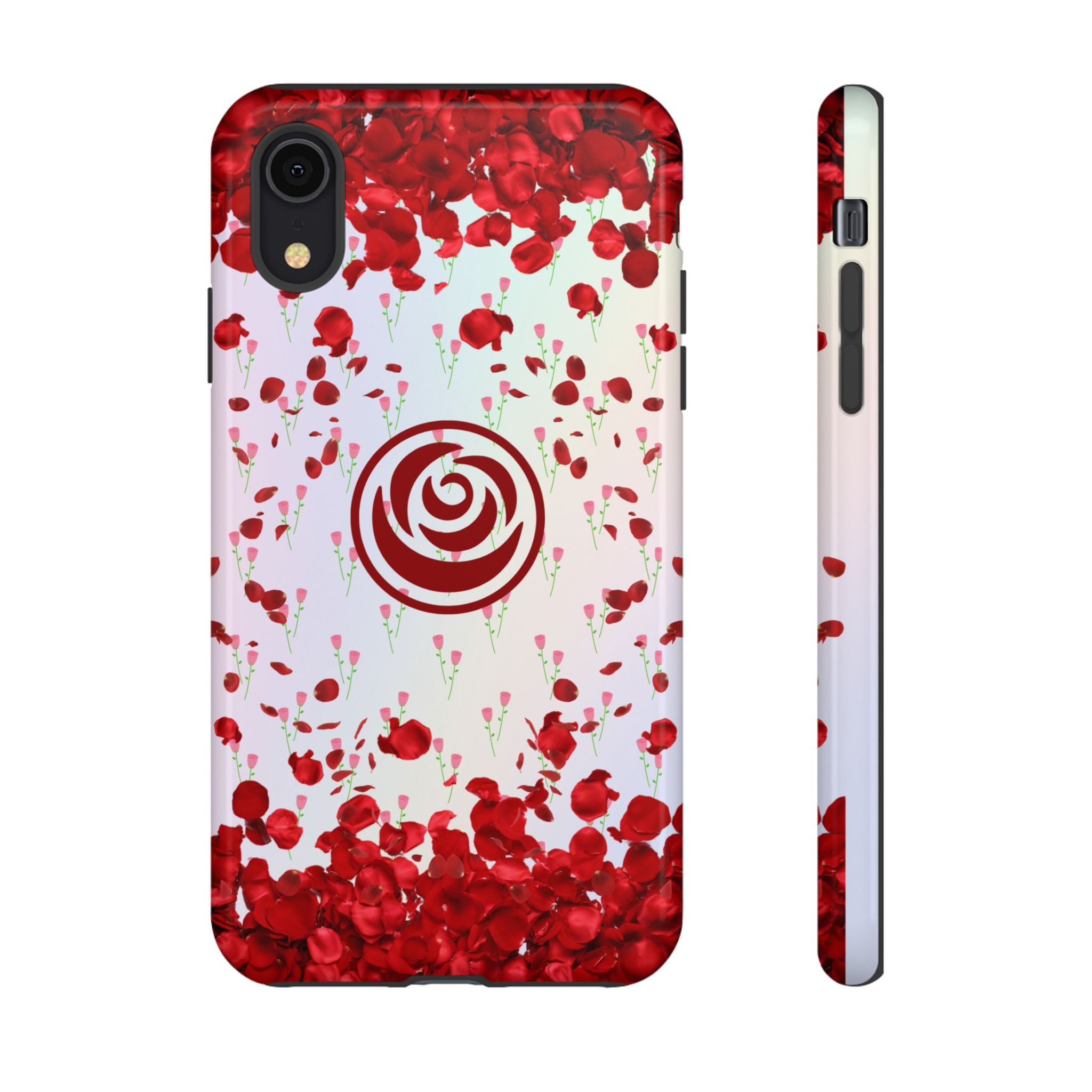 Tough Cases - Red Blossom Elegance Themed Phone Protection for iPhone, Samsung, and Google Pixel (Matte/Glossy)