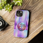 Futuristic Gradient Tough Case – 'Future is Now' 3D Design | Shockproof & UV Protected