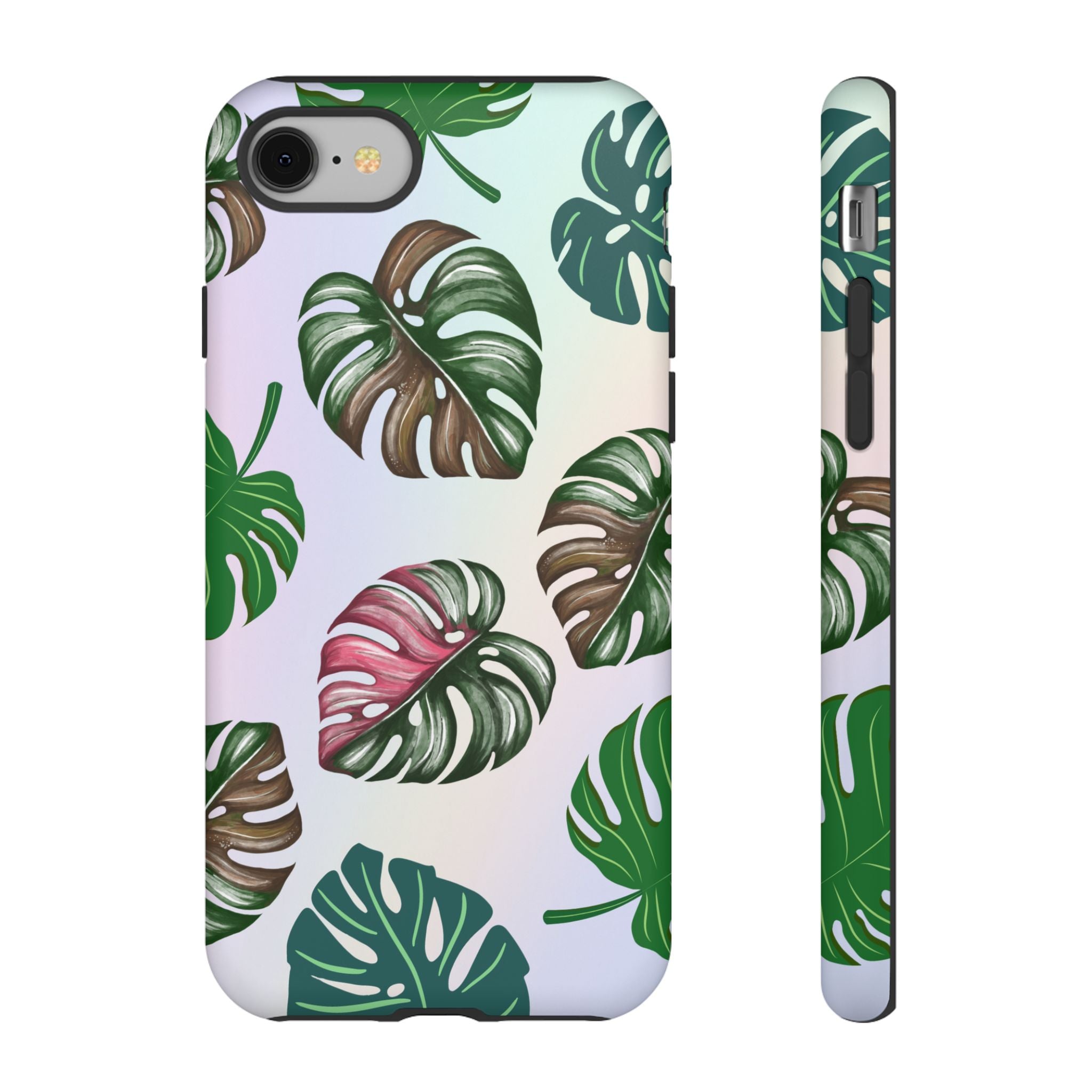 Tough Cases - Monstera Leaf Themed Phone Protection for iPhone, Samsung, and Google Pixel (Matte/Glossy)