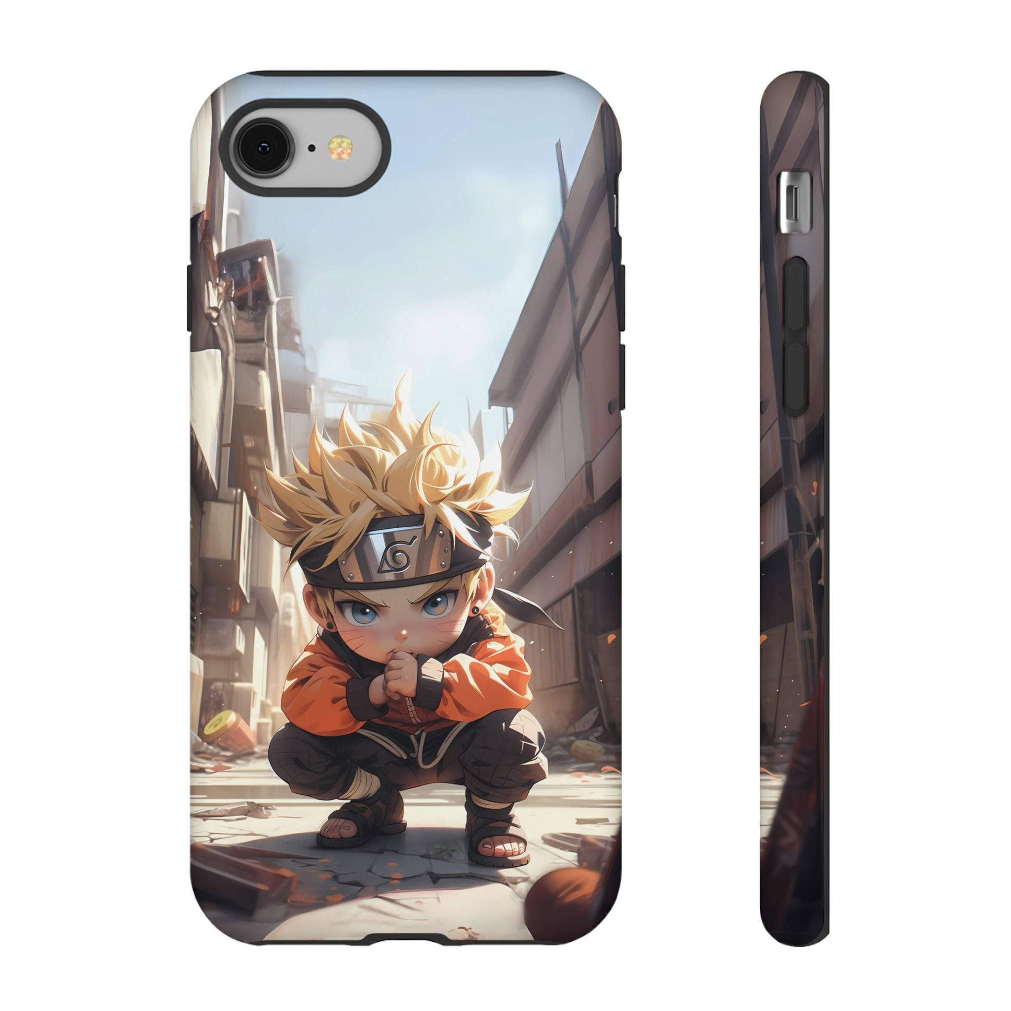 Chibi Naruto Tough Phone Case – Anime Protective Case for iPhone & Samsung, UV Resistant, Durable & Stylish