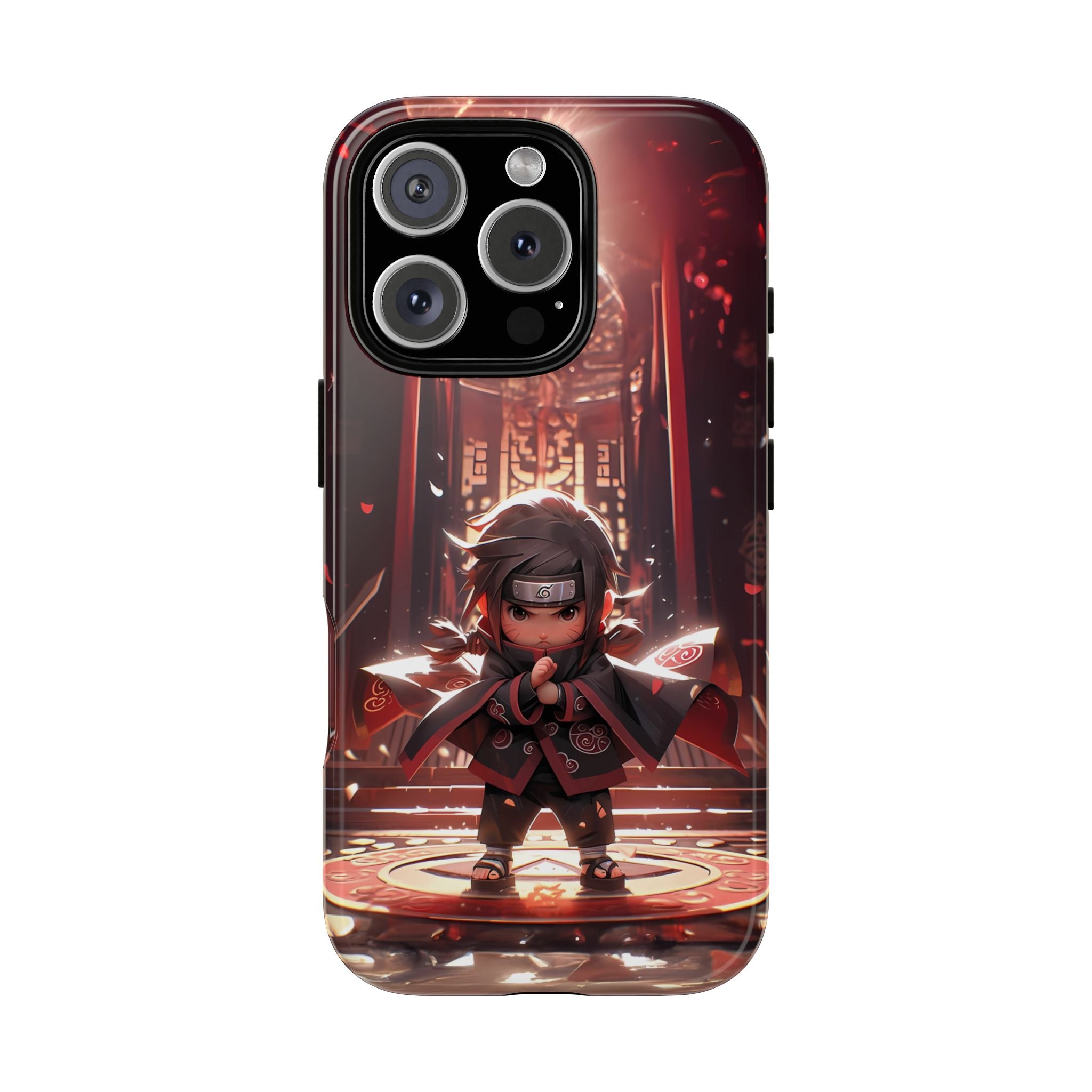 Chibi Itachi Tough Phone Case – Anime Protective Case for iPhone & Samsung, UV Resistant, Durable & Stylish