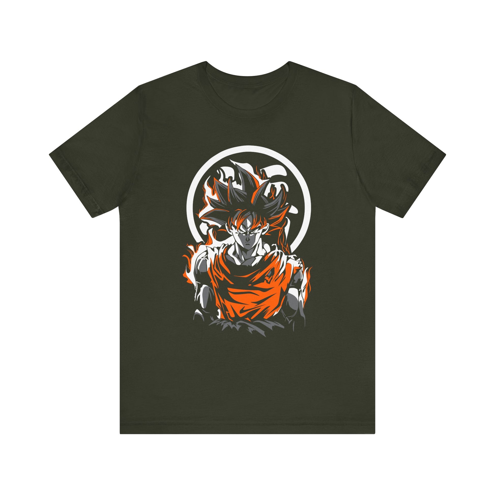 T-Shirt Anime-Inspired Unisex T-Shirt - Ultra Soft Cotton Tee Dark Olive