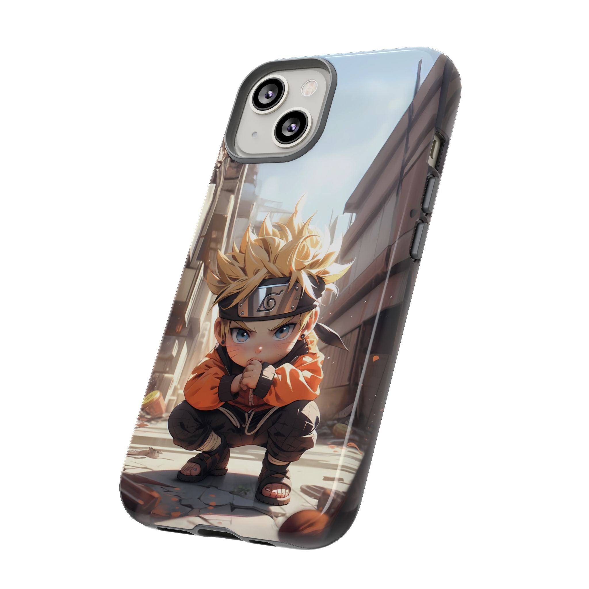 Chibi Naruto Tough Phone Case – Anime Protective Case for iPhone & Samsung, UV Resistant, Durable & Stylish