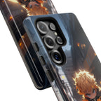 Chibi Zenitsu Lightning Tough Phone Case – Anime Protective Case for iPhone & Samsung, UV Resistant, Durable & Stylish