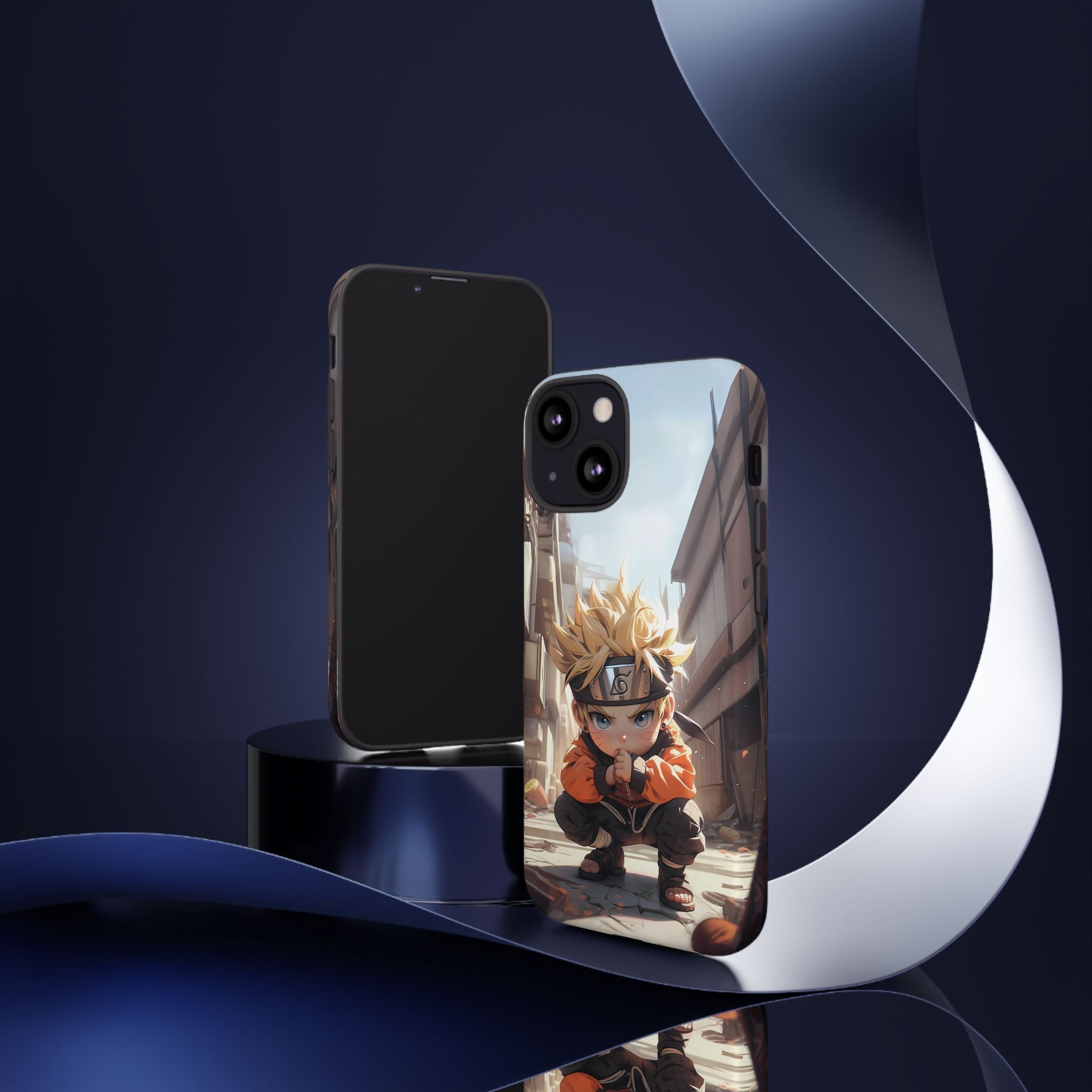 Chibi Naruto Tough Phone Case – Anime Protective Case for iPhone & Samsung, UV Resistant, Durable & Stylish