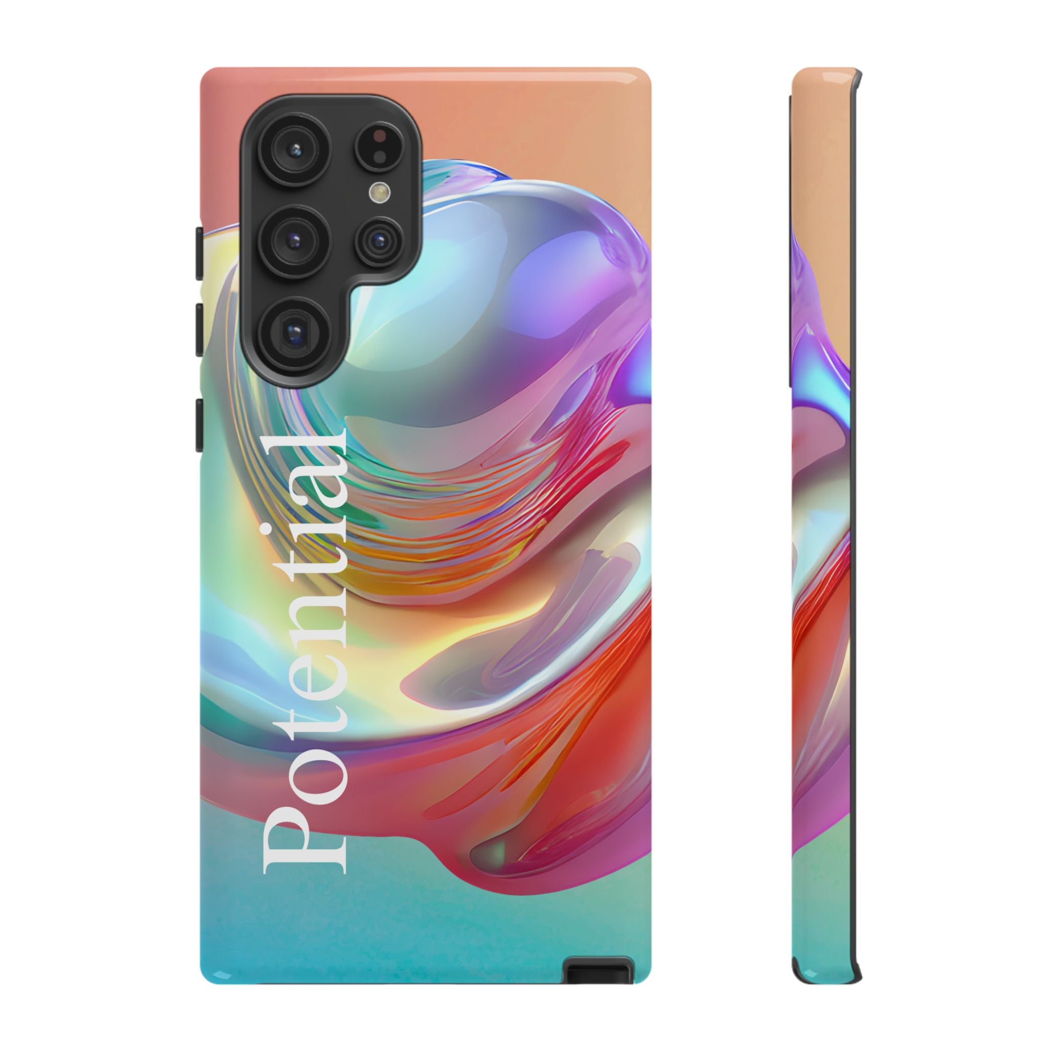 Colorful Phone Tough Case - "Potential" Metamorph Design