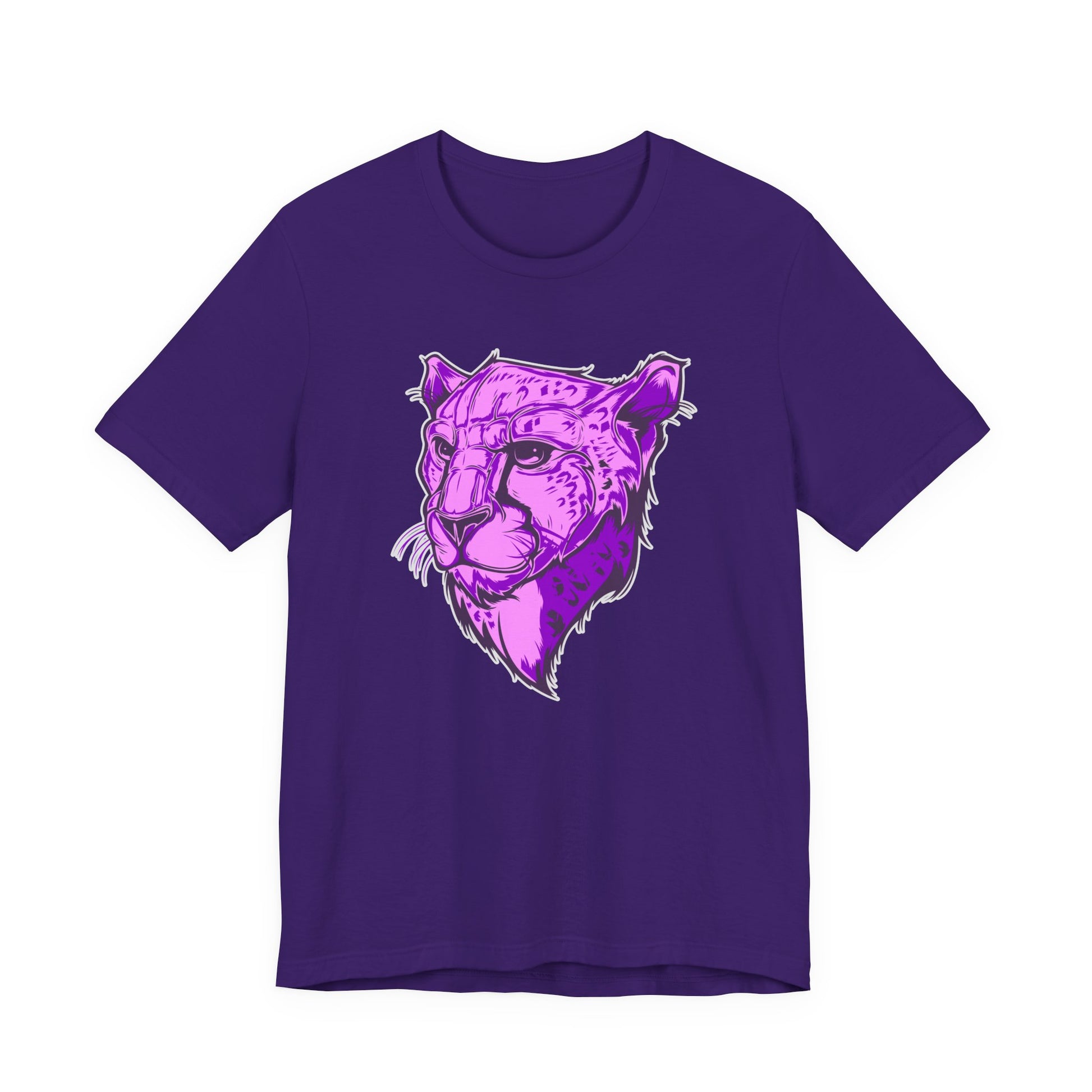 T-Shirt Vibrant Purple Leopard Tee - Unisex Jersey Shirt, Wild Animal Print, Graphic Tee, Gifts for Nature Lovers, Unique Artwear, Stylish [...]