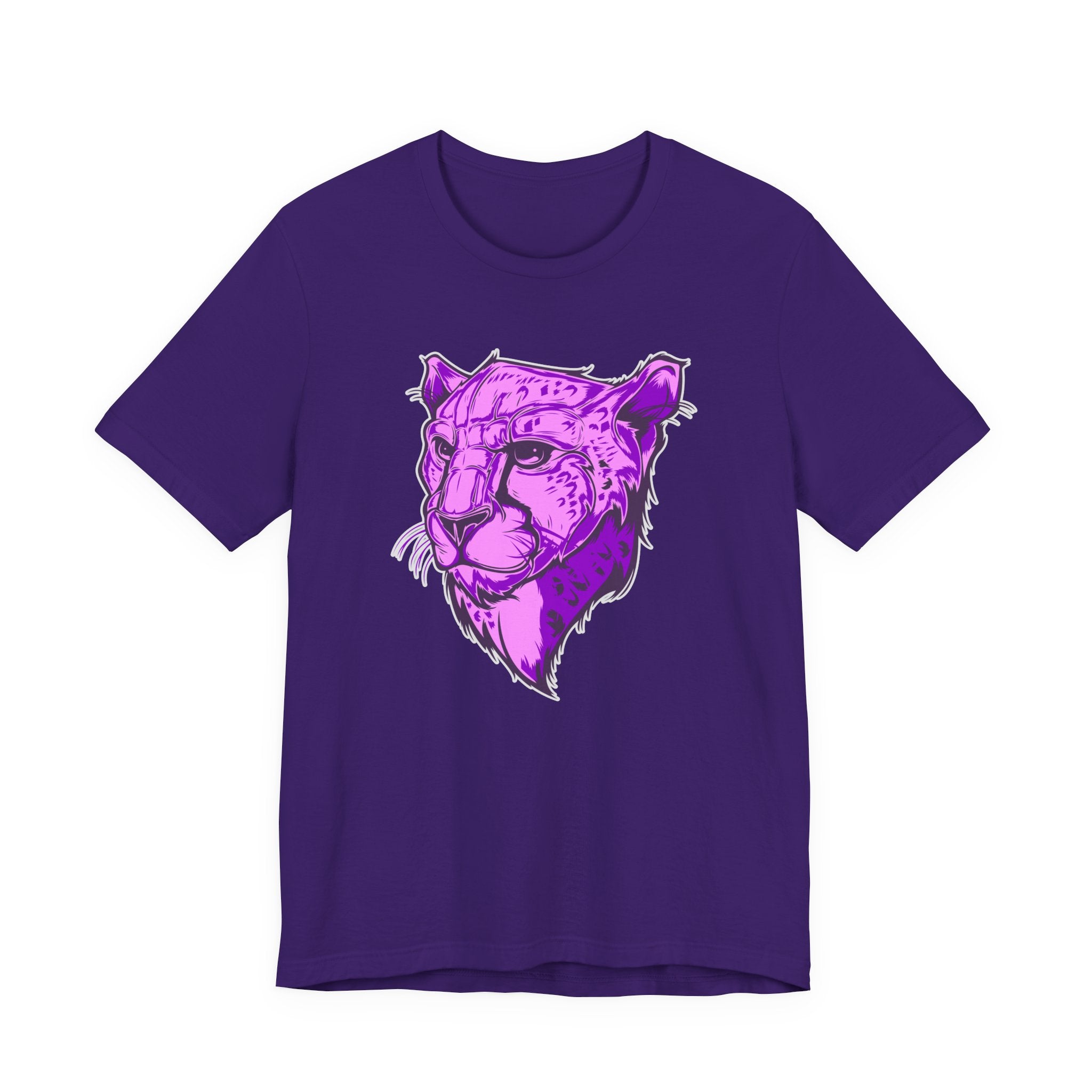 T-Shirt Vibrant Purple Leopard Tee - Unisex Jersey Shirt, Wild Animal Print, Graphic Tee, Gifts for Nature Lovers, Unique Artwear, Stylish [...]