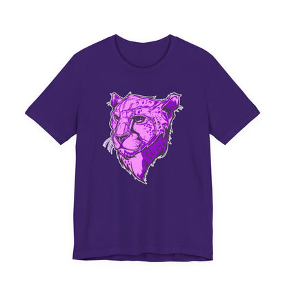 T-Shirt Vibrant Purple Leopard Tee - Unisex Jersey Shirt, Wild Animal Print, Graphic Tee, Gifts for Nature Lovers, Unique Artwear, Stylish [...]