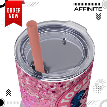 Tumblers Disney Stitch Together Forever Tumbler with Straw, 20oz
