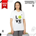 T-Shirt Love Tennis Unisex Sport T-shirt, Athletic Tee, Gift for Tennis Lovers, Tennis Apparel, Sportswear, Fitness Clothing by Adidas