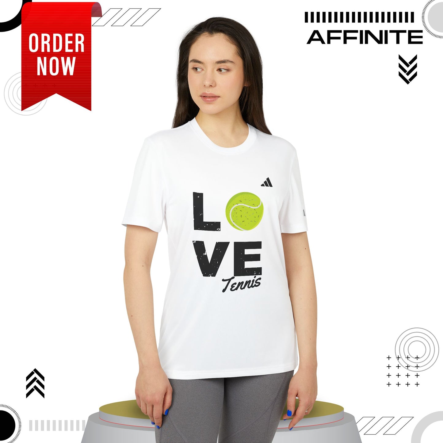 T-Shirt Love Tennis Unisex Sport T-shirt, Athletic Tee, Gift for Tennis Lovers, Tennis Apparel, Sportswear, Fitness Clothing by Adidas