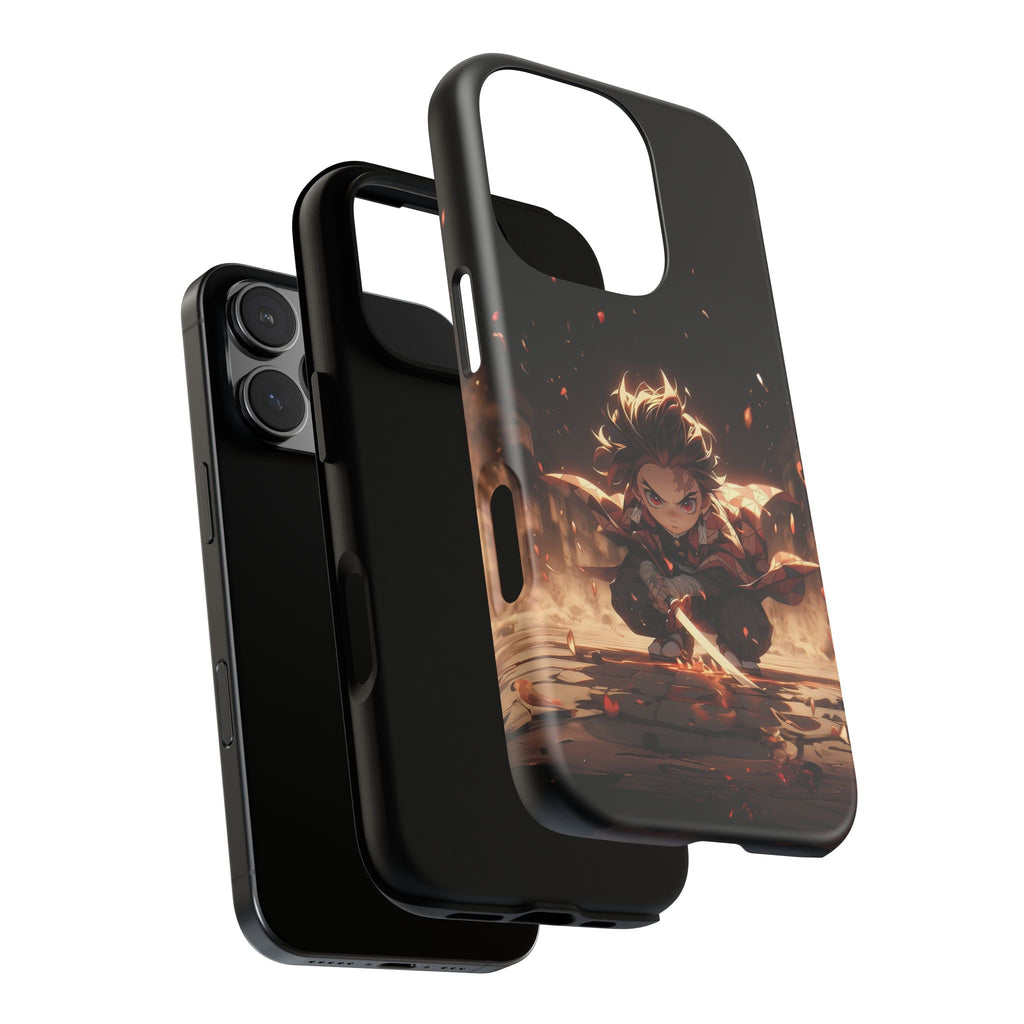 Tough Phone Case – Chibi Tanjiro Kamado Anime Protective Case for iPhone & Samsung