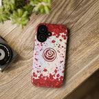 Tough Cases - Red Blossom Elegance Themed Phone Protection for iPhone, Samsung, and Google Pixel (Matte/Glossy)