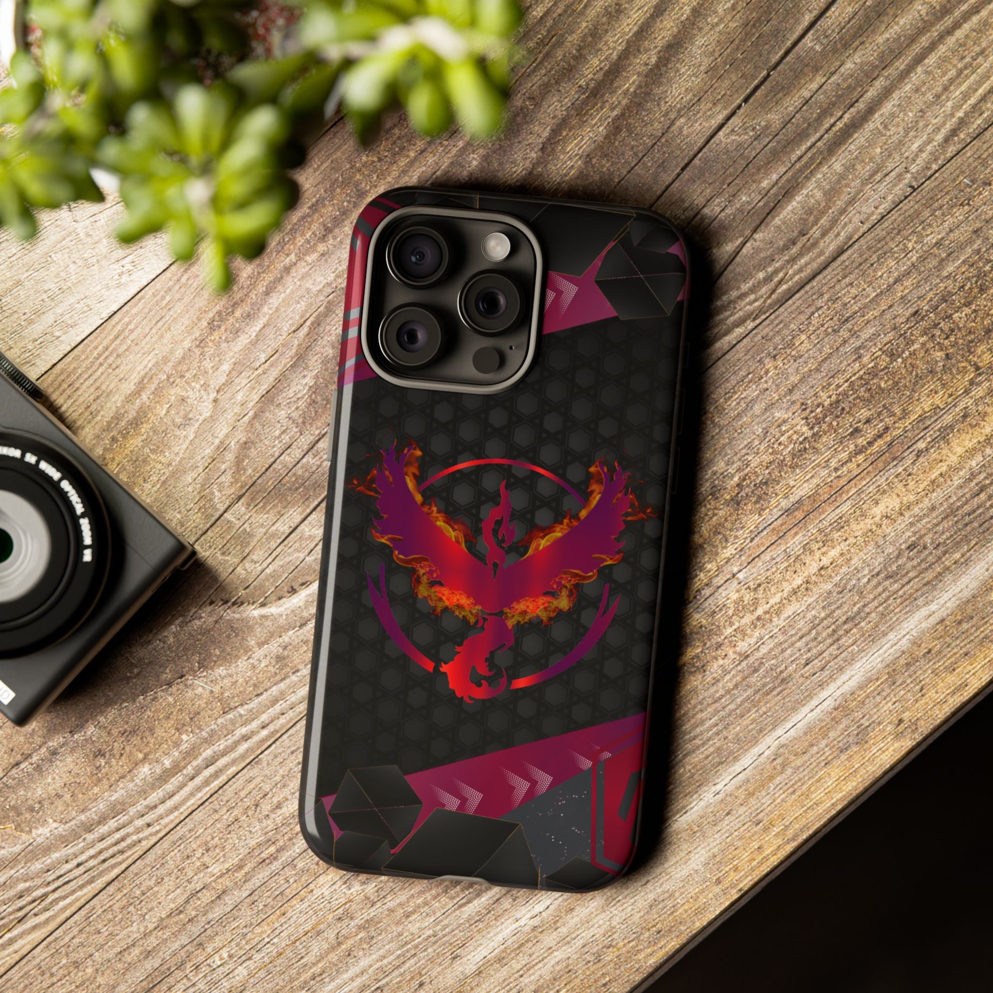 Pokémon Phone Case – Team Valor Tough & Rugged Dual-Layer Protection for iPhone, Samsung, Pixel | Wireless Charging Ready