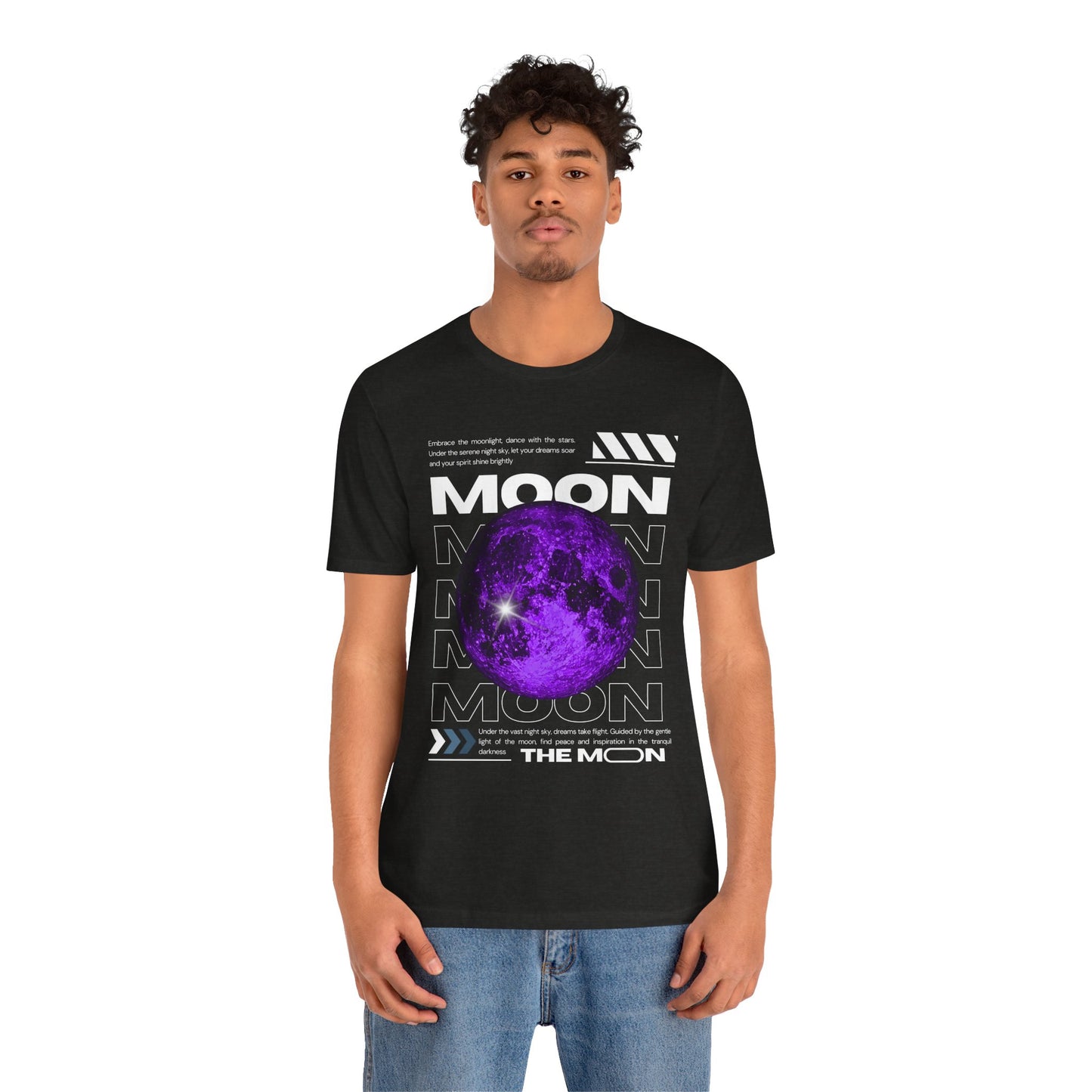 T-Shirt Unisex Moon-Themed T-Shirt | Casual Short Sleeve Tee | Astronaut Lover Gift