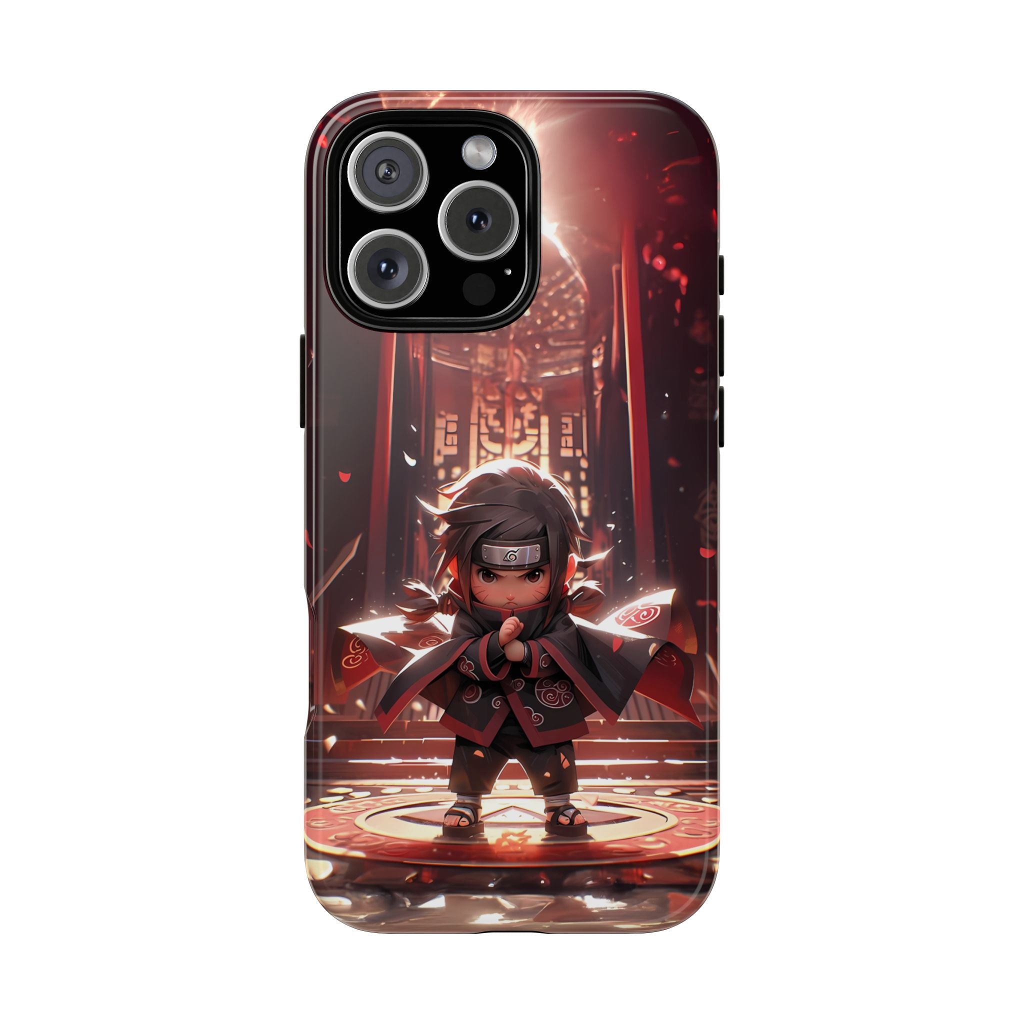 Chibi Itachi Tough Phone Case – Anime Protective Case for iPhone & Samsung, UV Resistant, Durable & Stylish