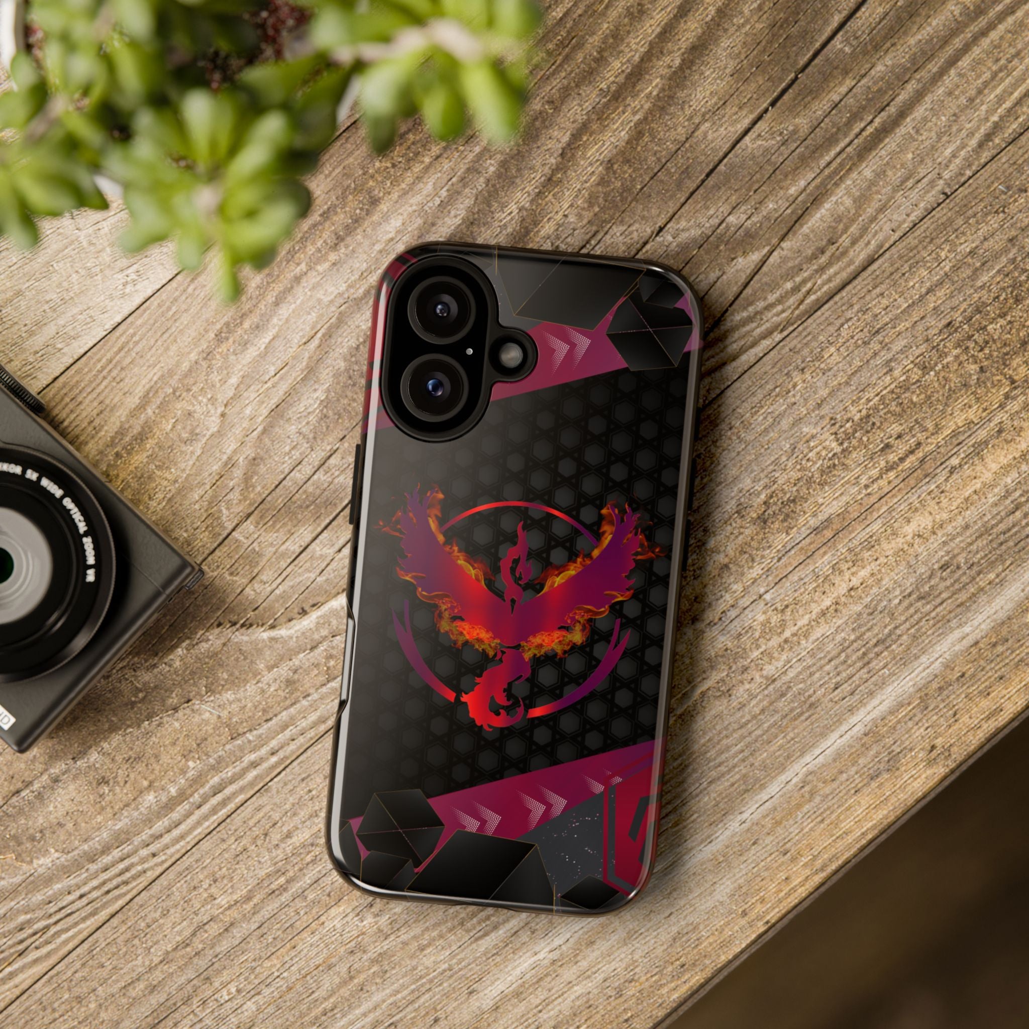 Pokémon Phone Case – Team Valor Tough & Rugged Dual-Layer Protection for iPhone, Samsung, Pixel | Wireless Charging Ready