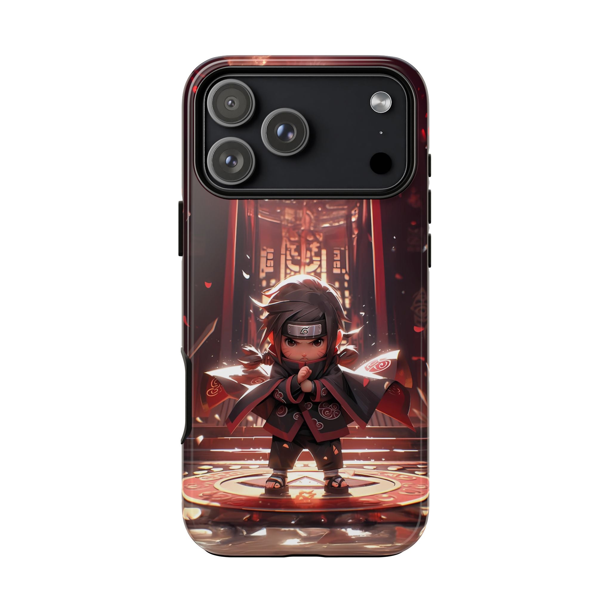 Chibi Itachi Tough Phone Case – Anime Protective Case for iPhone & Samsung, UV Resistant, Durable & Stylish