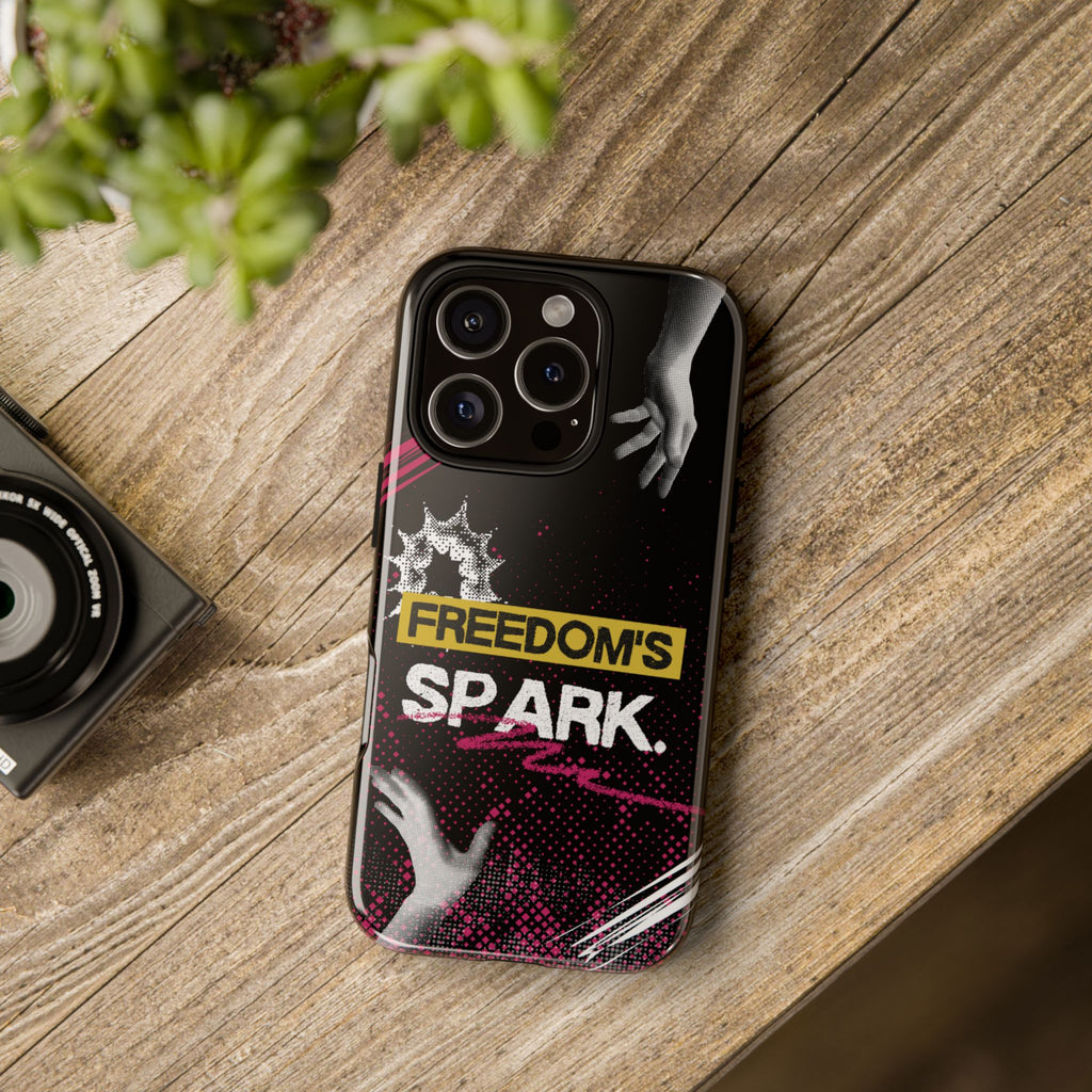 Tough Cases - Freedom's Spark Motivationsl Themed Phone Protection for iPhone, Samsung, and Google Pixel (Matte/Glossy)