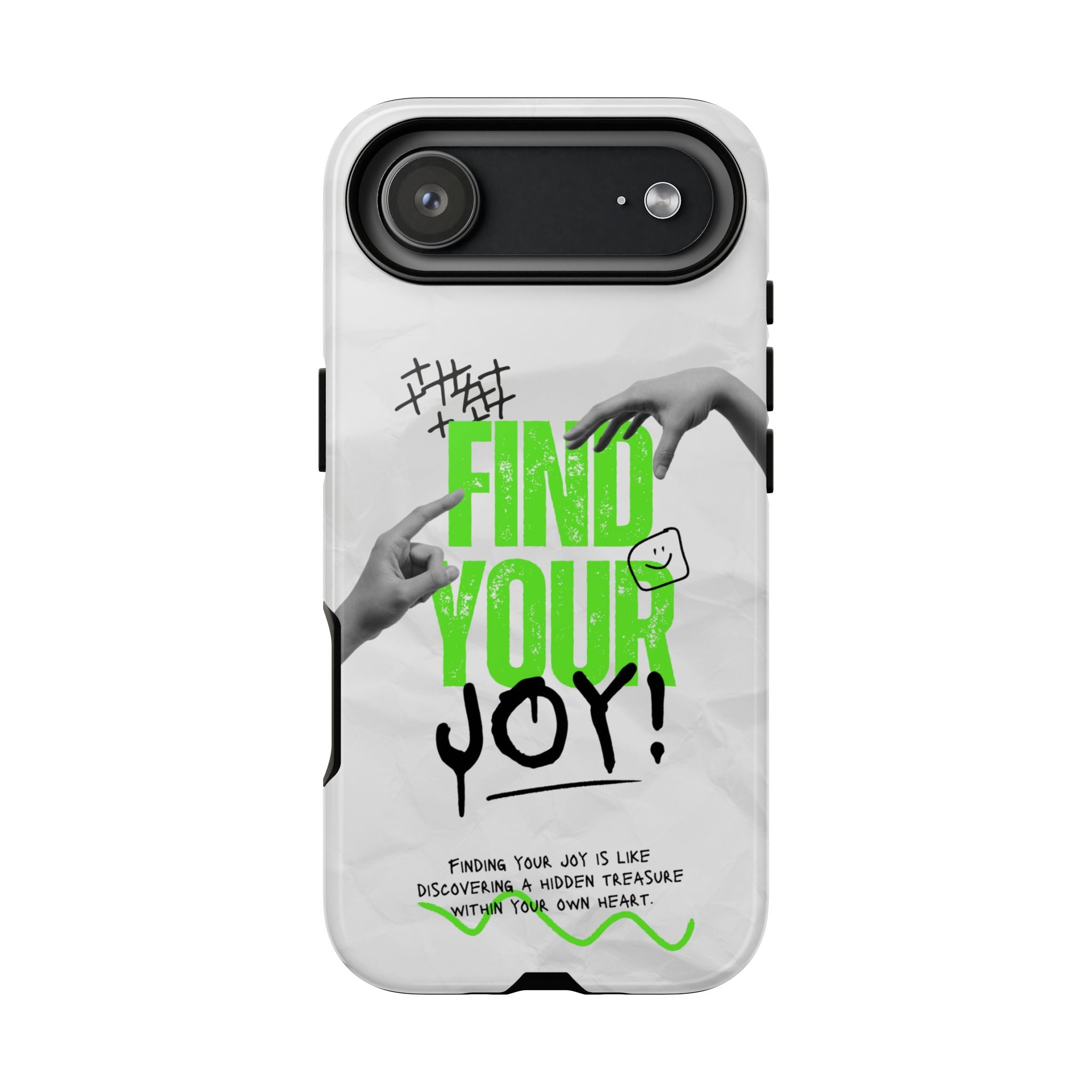 Phone Cases - Find Your Joy Themed Tough Phone Protection for iPhone, Samsung, Google Pixel (Matte/Glossy)