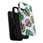 Tough Cases - Monstera Leaf Themed Phone Protection for iPhone, Samsung, and Google Pixel (Matte/Glossy)