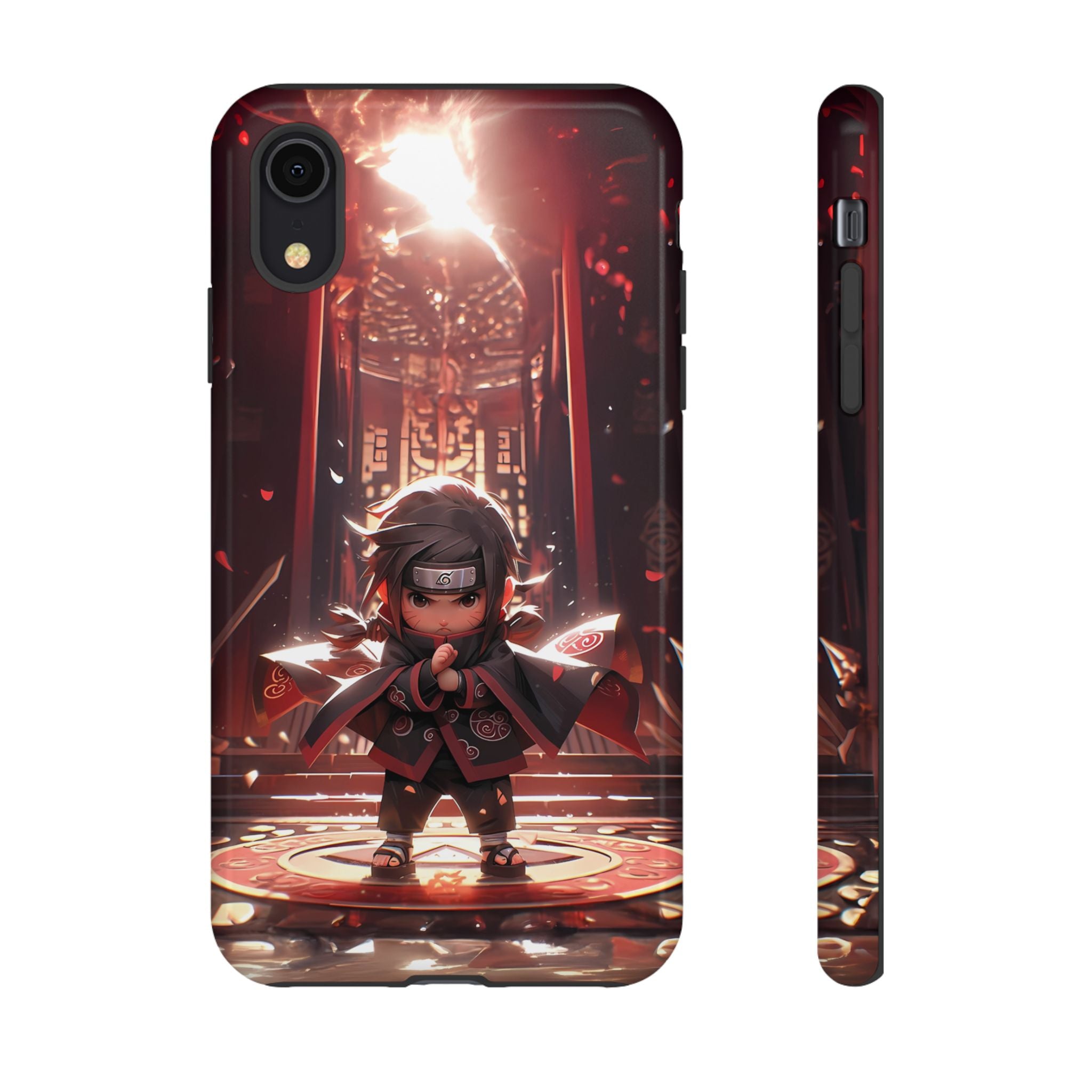 Chibi Itachi Tough Phone Case – Anime Protective Case for iPhone & Samsung, UV Resistant, Durable & Stylish
