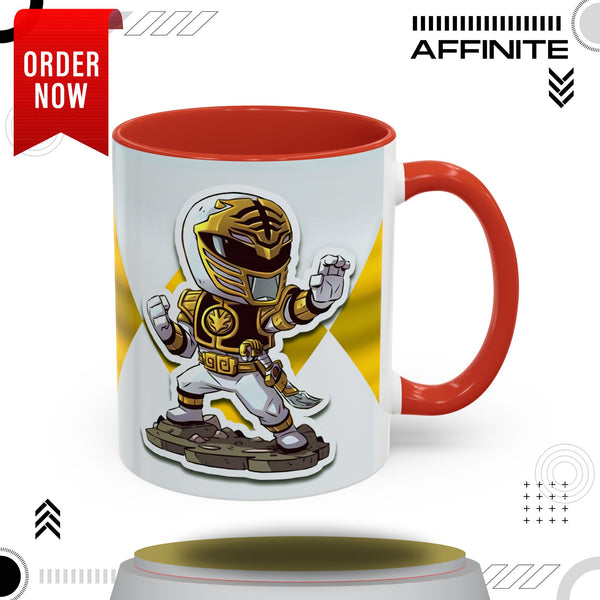 White Ranger ceramic mug in Red 11oz