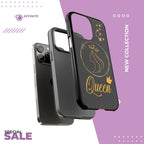 Tough Case Queen Phone Case – Matte & Glossy Crown Design for iPhone, Samsung & Pixel