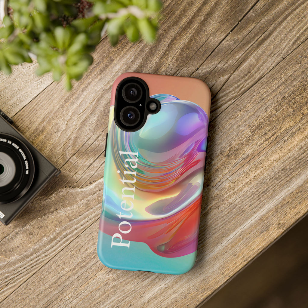 Colorful Phone Tough Case - "Potential" Metamorph Design