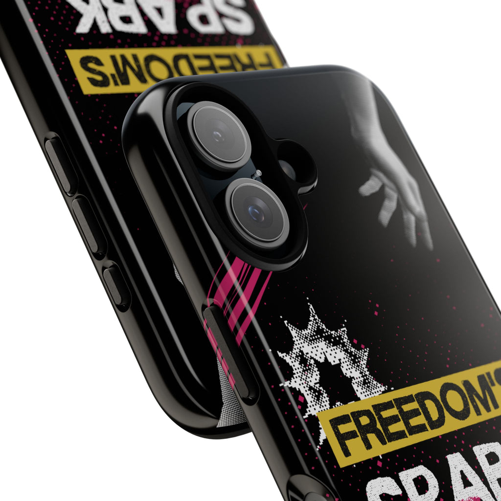 Tough Cases - Freedom's Spark Motivationsl Themed Phone Protection for iPhone, Samsung, and Google Pixel (Matte/Glossy)