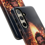 Chibi Nezuko Kamado Tough Phone Case – Anime Protective Case for iPhone & Samsung, UV Resistant, Durable & Stylish