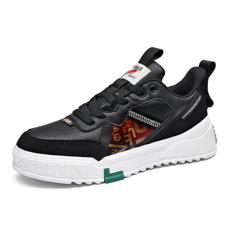 Casual Shoes Summer New Outdoor Thick-soled Simple Student Personality Trendy Shoes Old Shoes Black