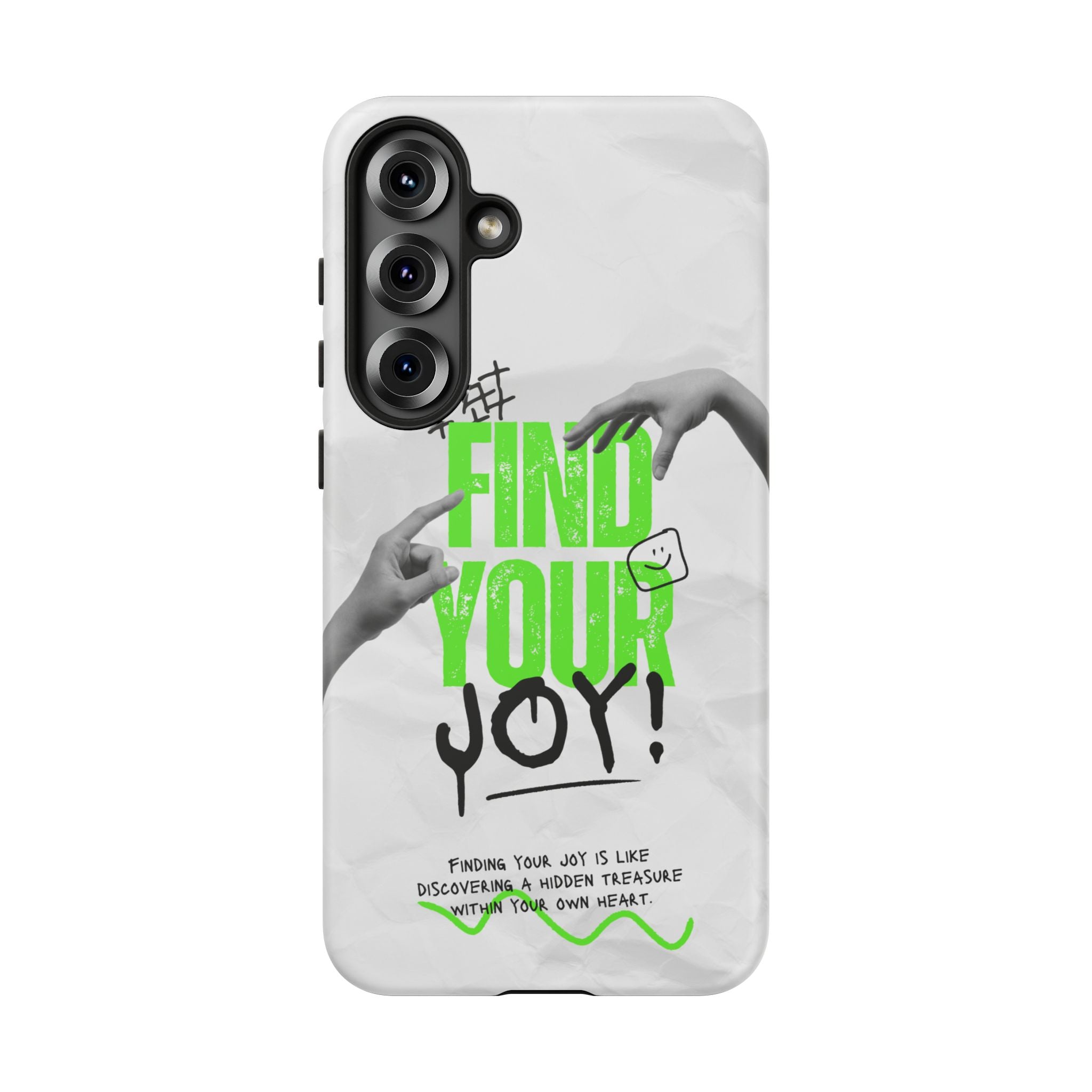 Phone Cases - Find Your Joy Themed Tough Phone Protection for iPhone, Samsung, Google Pixel (Matte/Glossy)