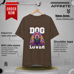 T-Shirt Dog Lover Graphic Tee | Unisex Short Sleeve T-Shirt for Dog Enthusiasts Heather Brown
